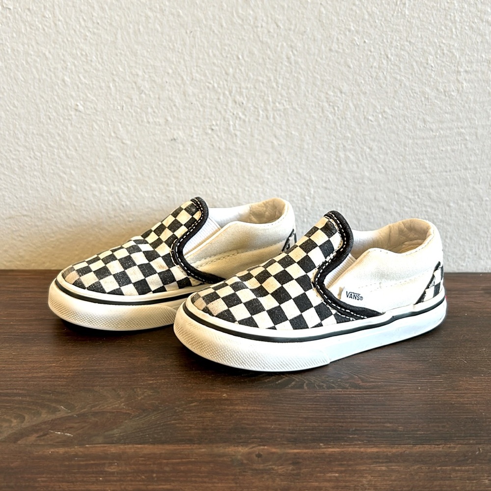 Vans Toddler Slip-On V Checkerboard Shoe